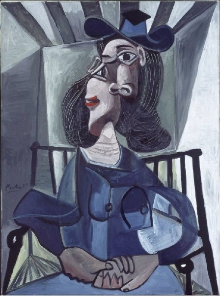 Picasso 1941-1942 Woman with Hat Seated in an Armchair